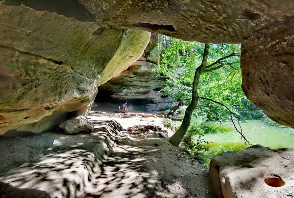 Die Gustav Adolf Höhle in der Schwarzachklamm